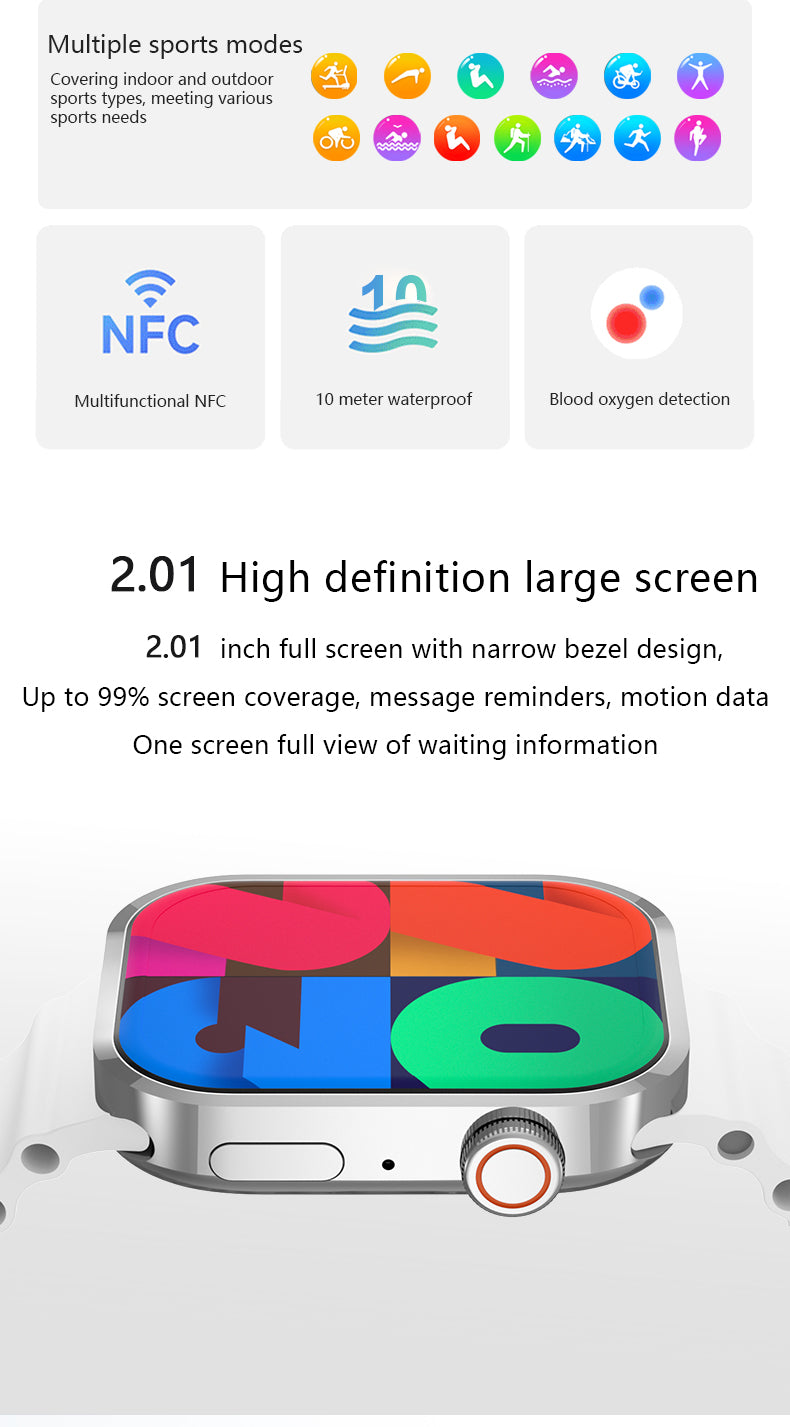 HP14Bluetooth call Heart rate monitoring,step counting,music playback