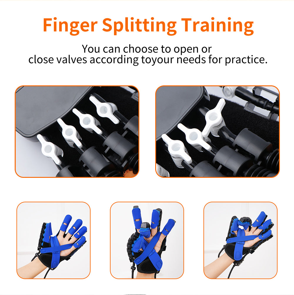 HP24The intelligent finger rehabilitation training instrument can adapt to the training of multiple fingers at the same time, and the simulation effect is good.