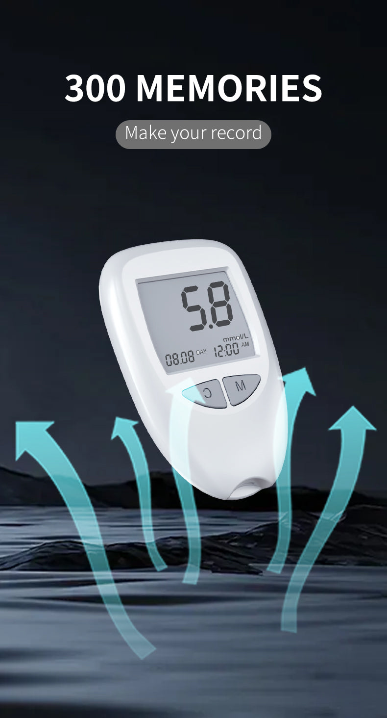 HP29The blood glucose meter has a fast test speed, a large screen for data storage, a small amount of blood collection, simple operation, accurate and fast data.