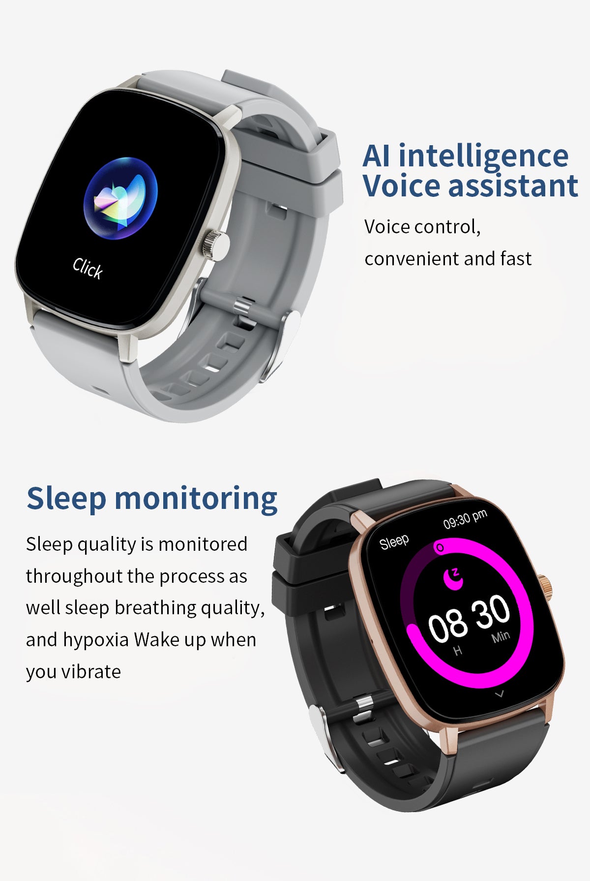 HP10 Bluetooth call Heart rate monitoring,step counting,music playback