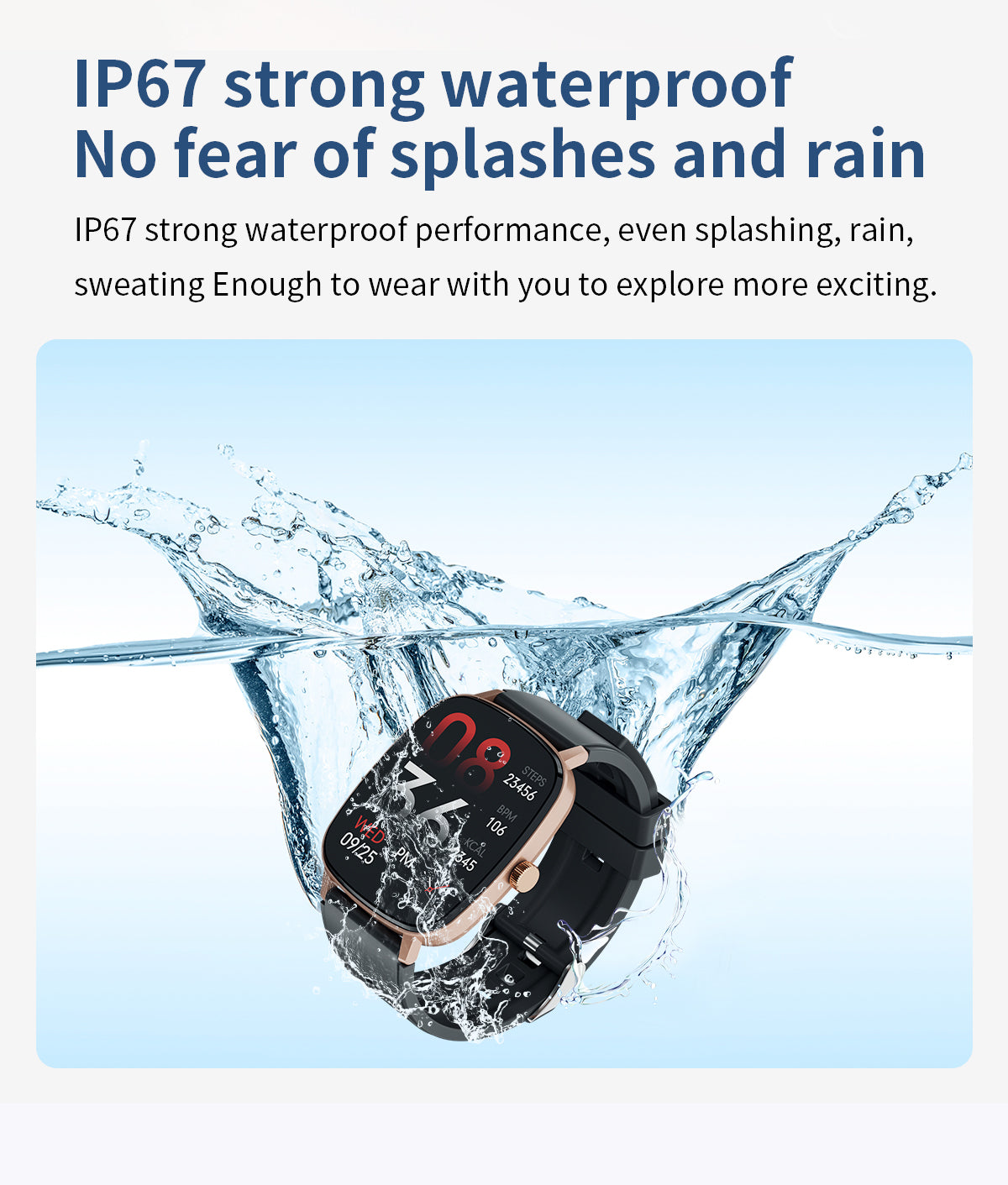 HP10 Bluetooth call Heart rate monitoring,step counting,music playback