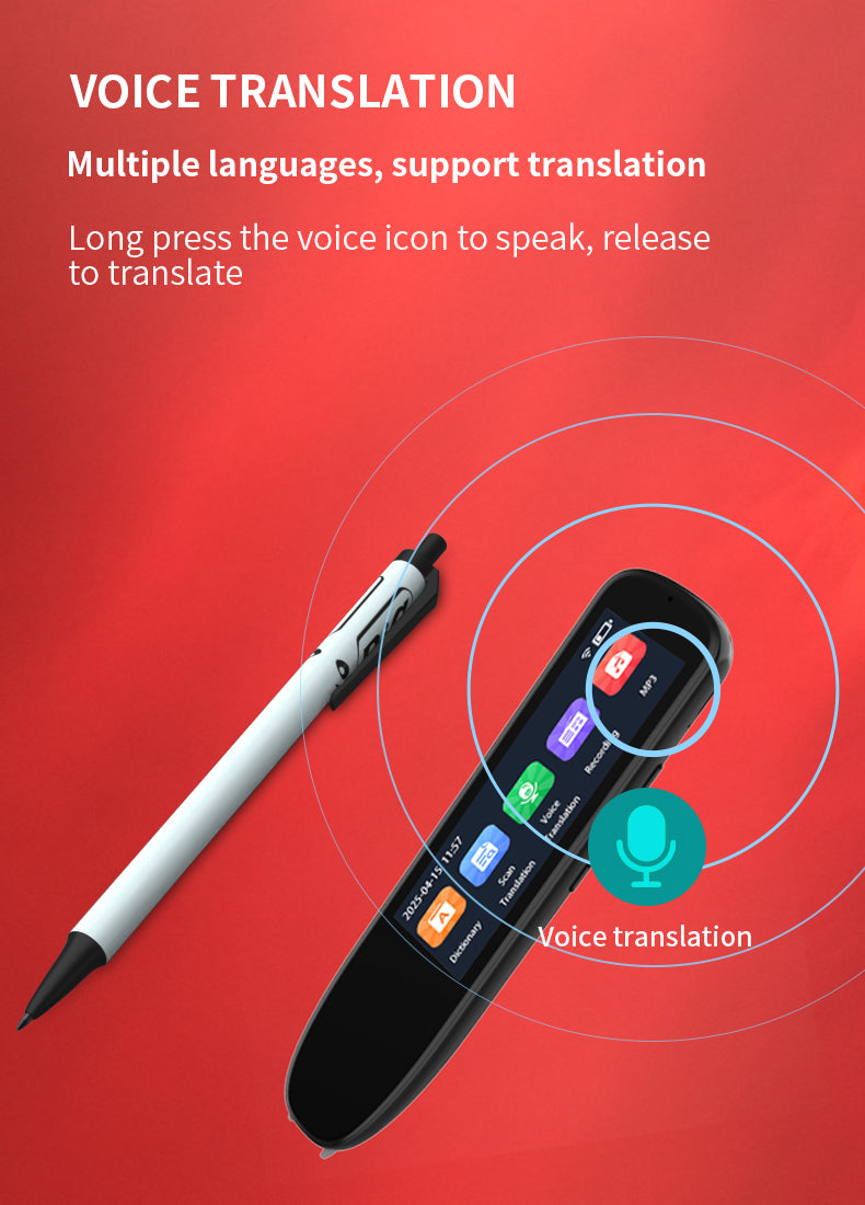 HP33The multi-functional multi-language translation pen supports scanning voice to quickly and accurately recognize text, offline translation, and long-lasting battery life.3.38