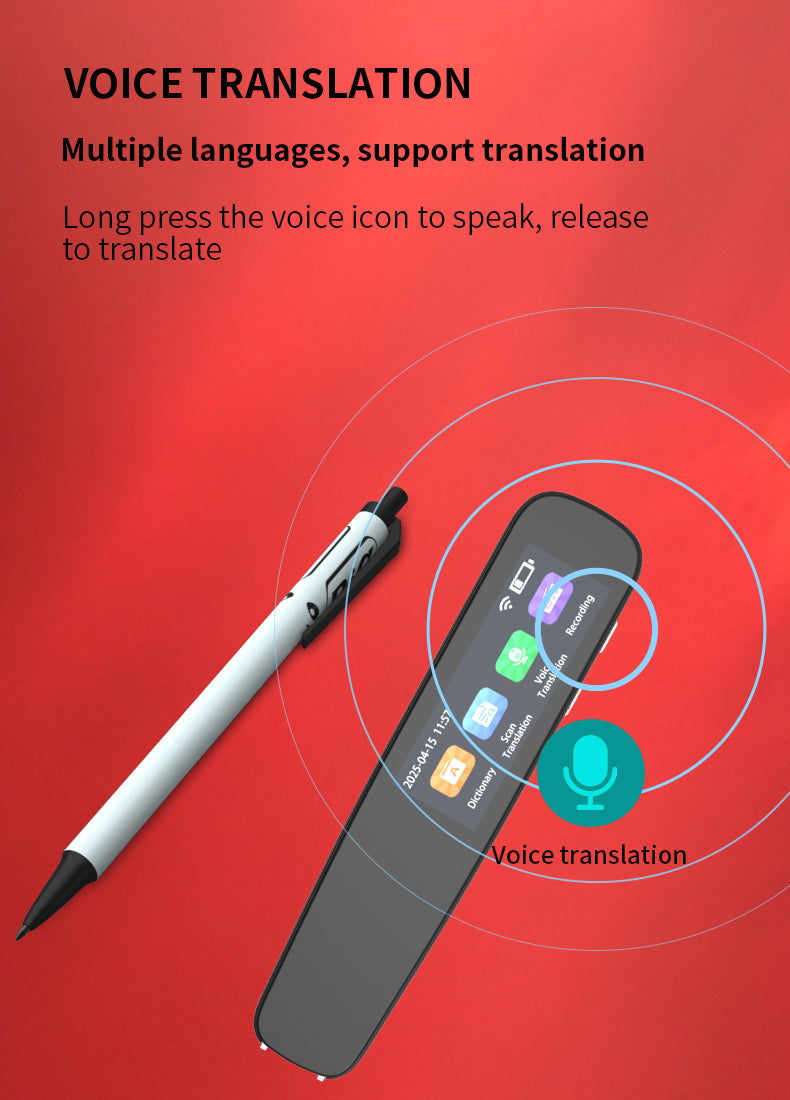 HP32 The multi-functional multi-language translation pen supports scanning voice to quickly and accurately recognize text, offline translation, and long-lasting battery life.1.97