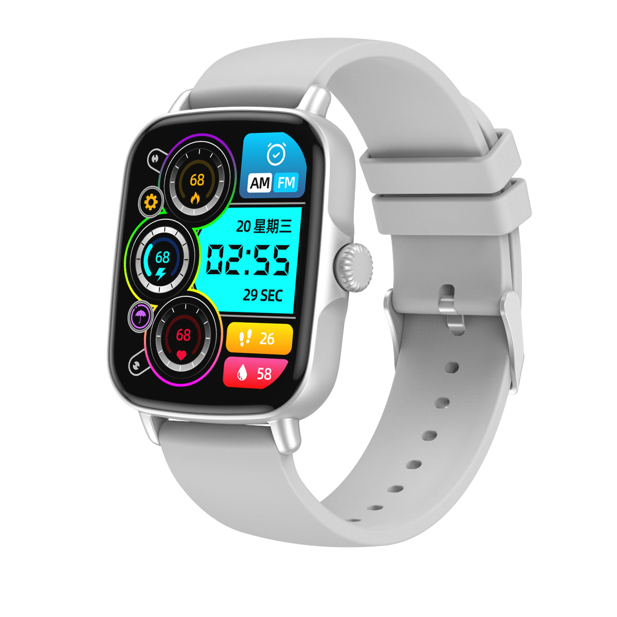 HP04 Bluetooth call Heart rate monitoring,step counting,music playback