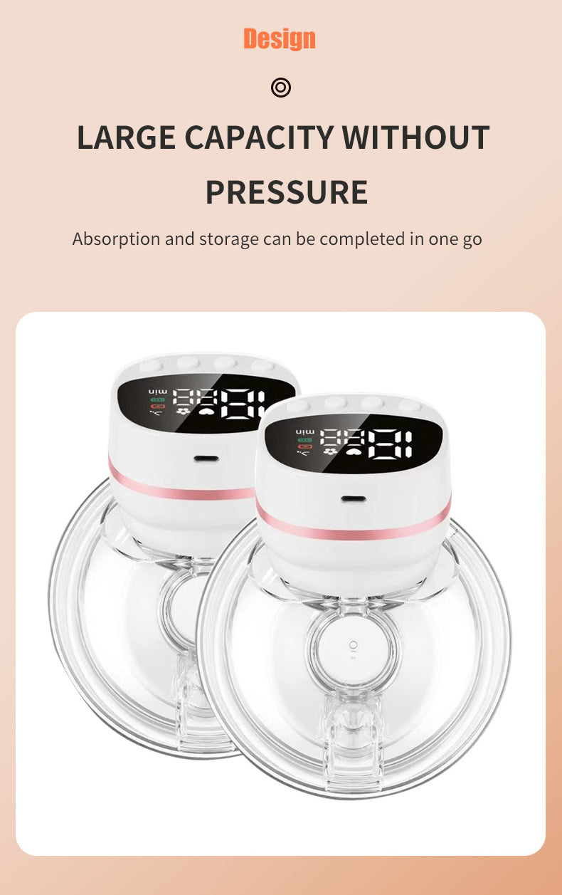 HP27 Multifunctional Electric Breast Pump features strong suction, skin-friendly touch without discomfort, and efficient double pumping.