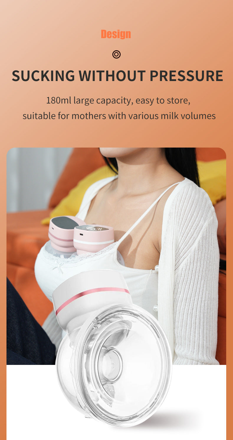 HP27 Multifunctional Electric Breast Pump features strong suction, skin-friendly touch without discomfort, and efficient double pumping.