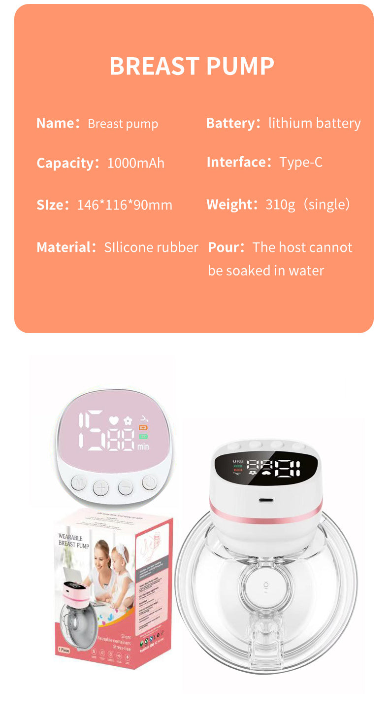 HP27 Multifunctional Electric Breast Pump features strong suction, skin-friendly touch without discomfort, and efficient double pumping.