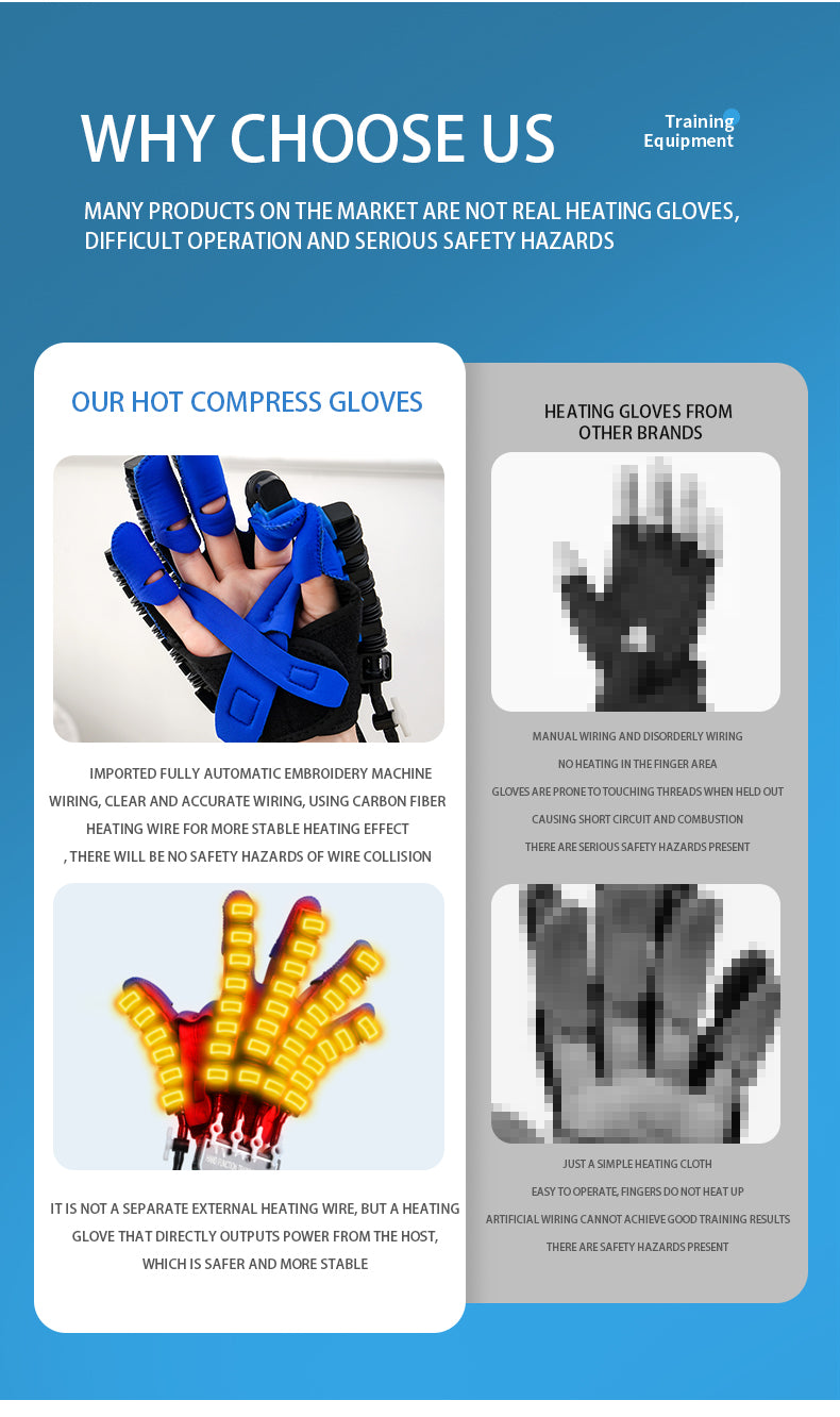 HP26The intelligent finger rehabilitation training instrument can adapt to the training of multiple fingers at the same time, and the simulation effect is good.
