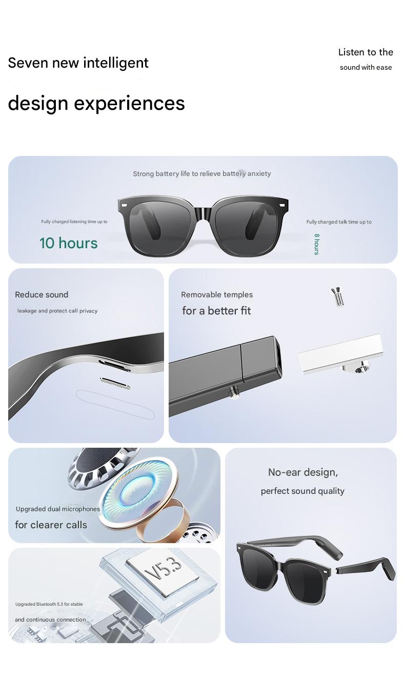 HP19 AI photography and videography fashion smart glasses AI photography and videography