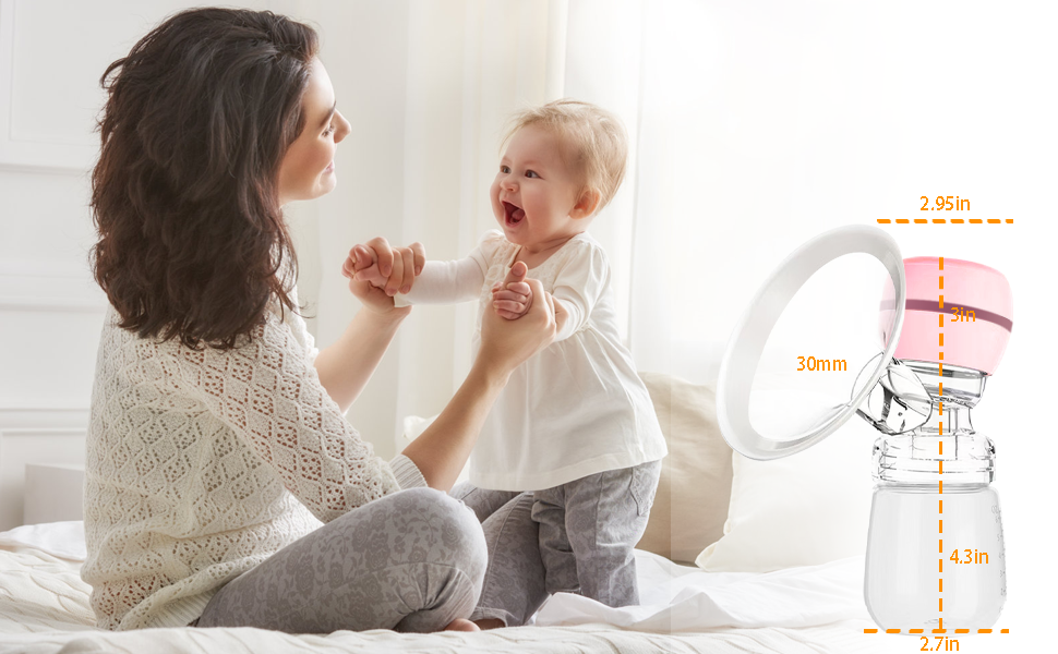 HP27 Multifunctional Electric Breast Pump features strong suction, skin-friendly touch without discomfort, and efficient double pumping.