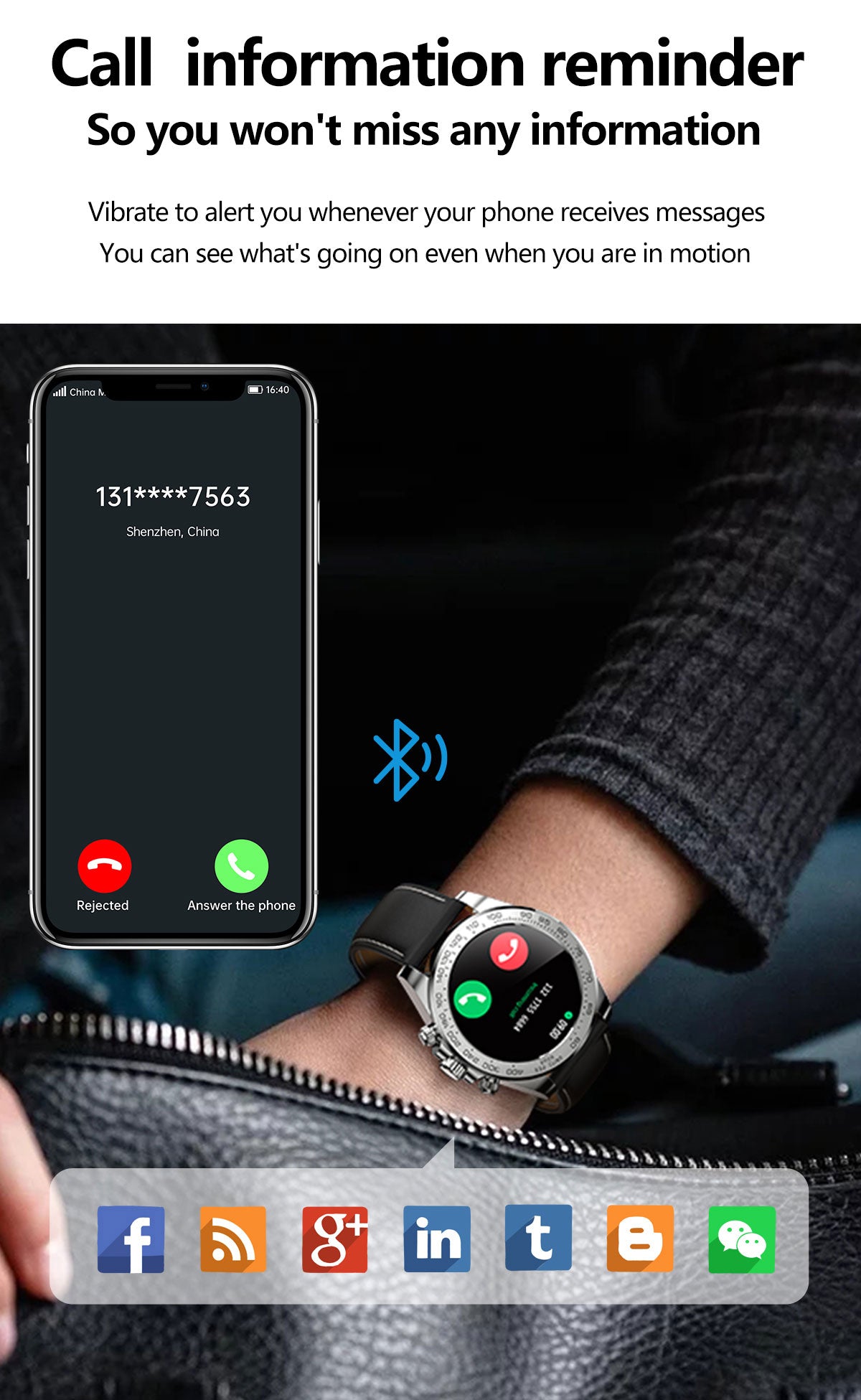 HP02 Bluetooth call Heart rate monitoring,step counting,music playback