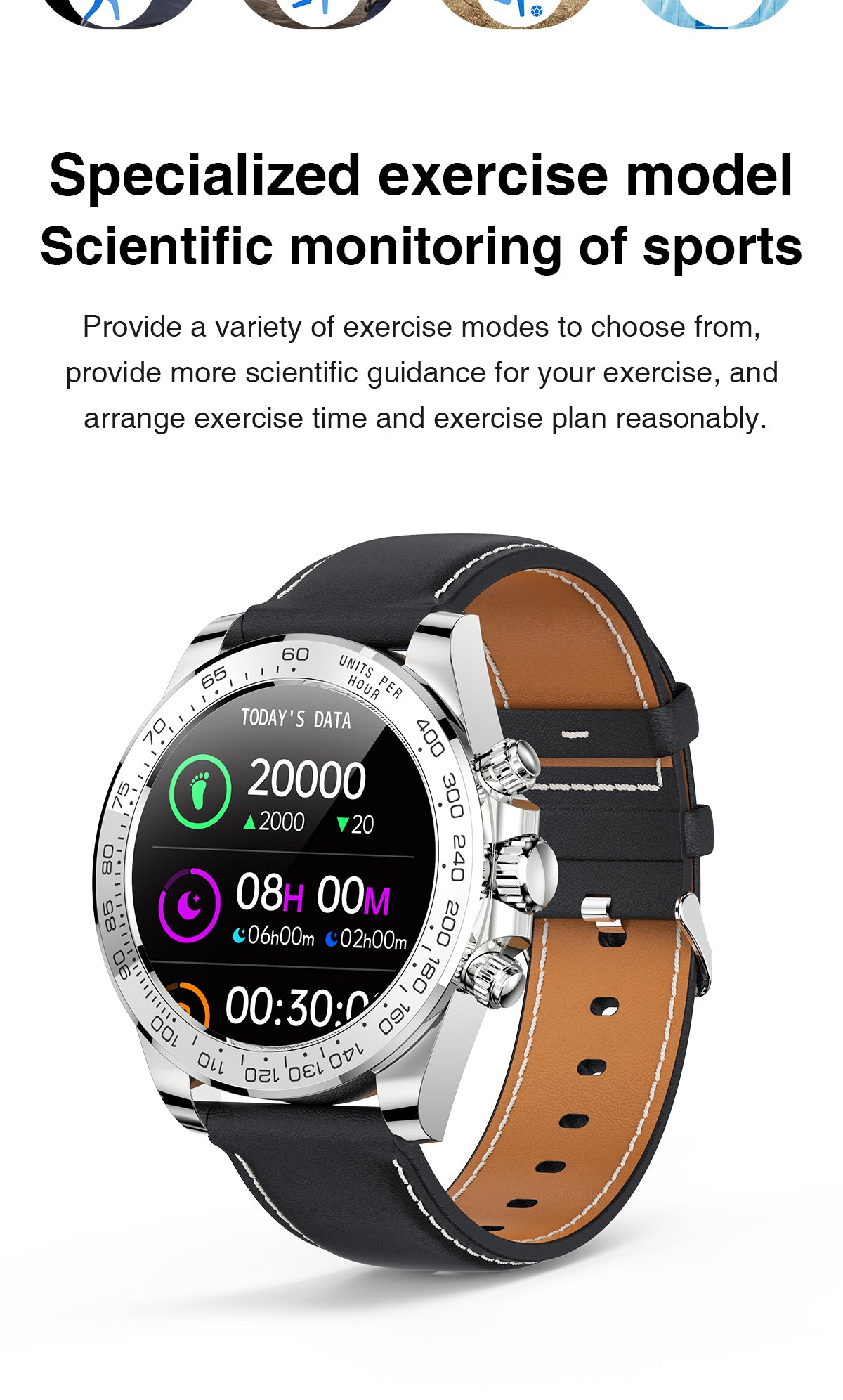 HP02 Bluetooth call Heart rate monitoring,step counting,music playback