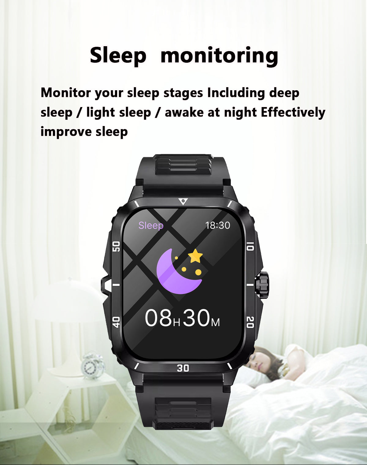 HP15Bluetooth call Heart rate monitoring,step counting,music playback