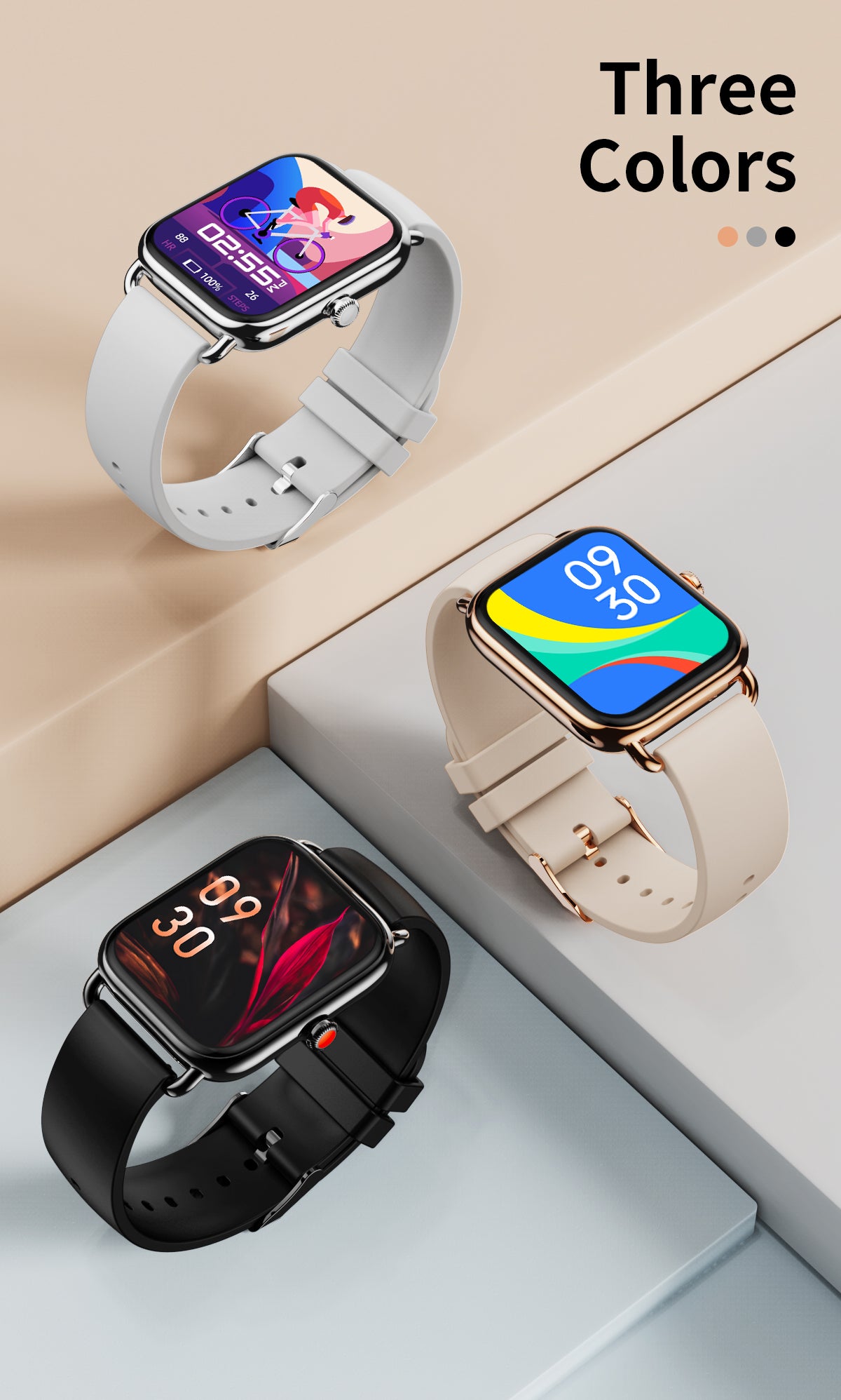 HP07 Bluetooth call Heart rate monitoring,step counting,music playback