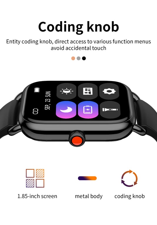 HP07 Bluetooth call Heart rate monitoring,step counting,music playback