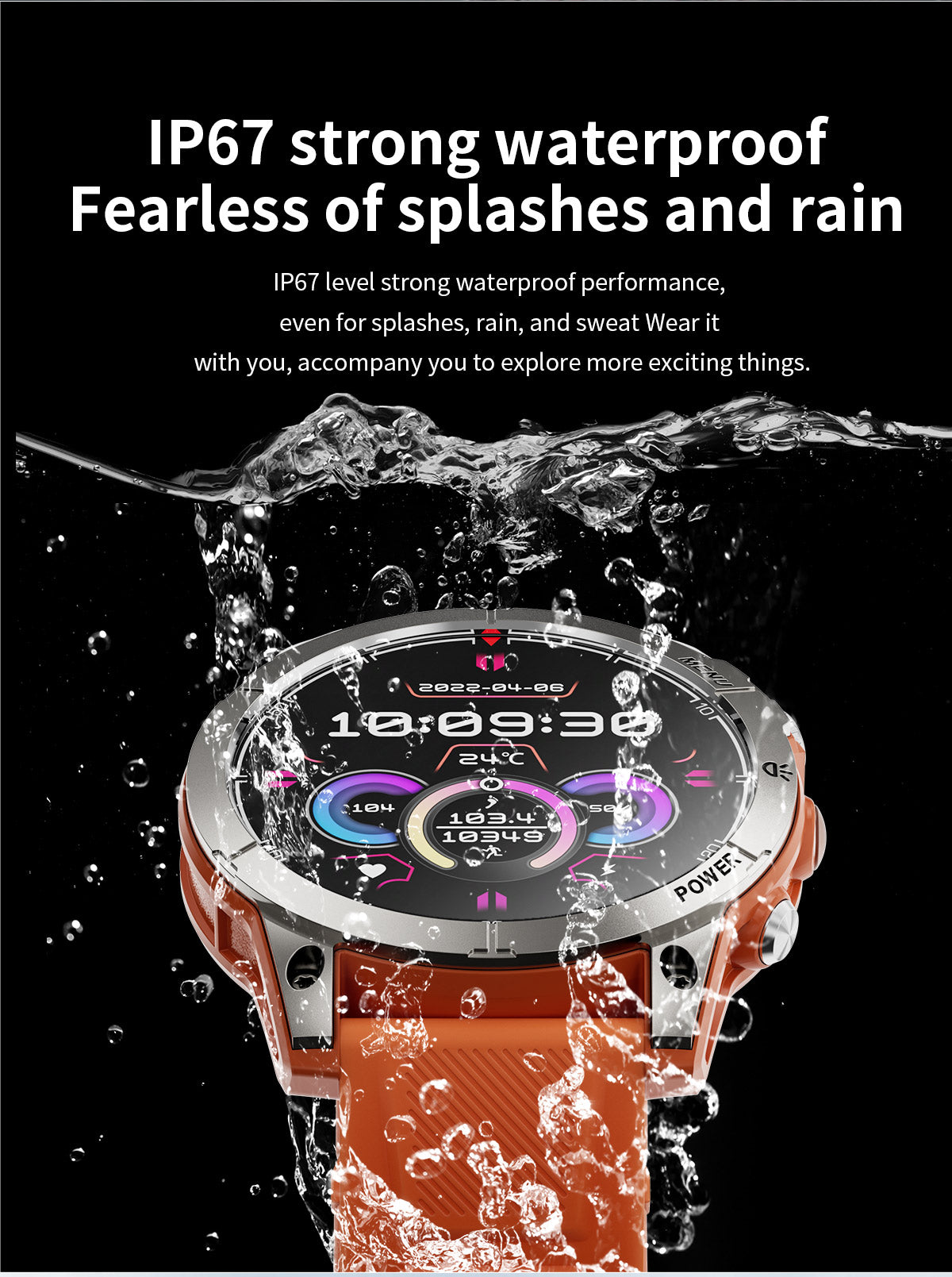 HP03Huang Pai Intelligent Sports Step Bluetooth Phone Compass Altitude Navigation Barometer Circular Screen Waterproof Long Battery Life Dynamic Music Smart Watch