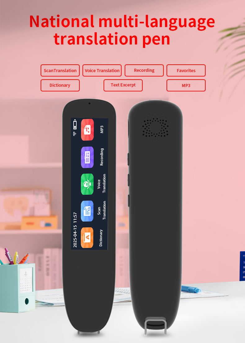 HP33The multi-functional multi-language translation pen supports scanning voice to quickly and accurately recognize text, offline translation, and long-lasting battery life.3.38
