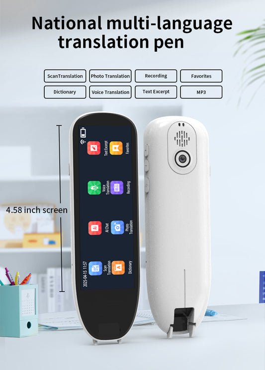 HP34The multi-functional multi-language translation pen supports scanning voice to quickly and accurately recognize text, offline translation, and long-lasting battery life.4.58（副本）