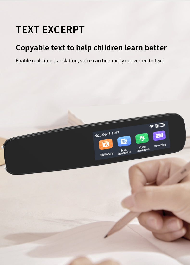 HP32 The multi-functional multi-language translation pen supports scanning voice to quickly and accurately recognize text, offline translation, and long-lasting battery life.1.97
