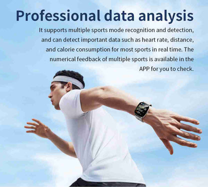 HP10 Business Smart Watch - Stainless Steel Band Rotating Dial Bluetooth Call Health Monitor