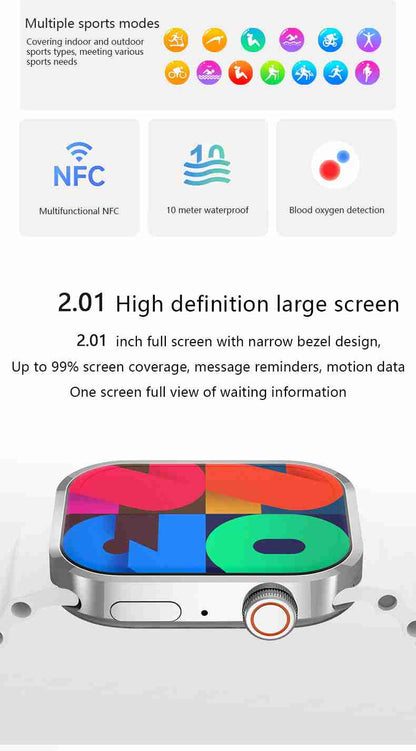 HP14 Business Smart Watch - Executive Stainless Steel Bluetooth Call Health Tracker