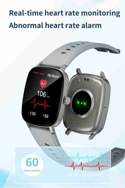 HP10 Business Smart Watch - Stainless Steel Band Rotating Dial Bluetooth Call Health Monitor