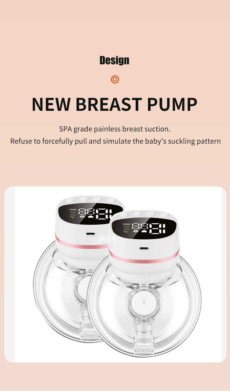 HP27 Multifunctional Electric Breast Pump features strong suction, skin-friendly touch without discomfort, and efficient double pumping.
