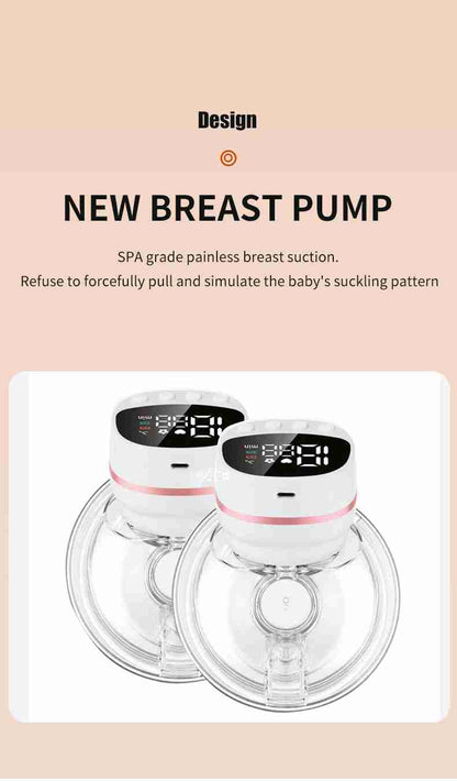 HP27 Electric Breast Pump - Double Pumping Strong Suction Skin-Friendly Comfortable