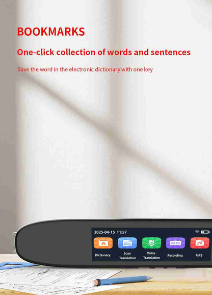 HP33 Multi-Language Translation Pen - Scanning Voice Recognition Offline Translation