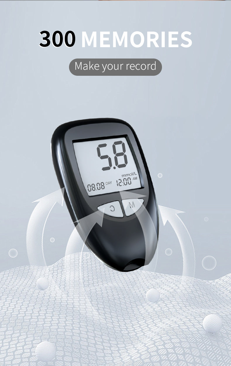 HP29The blood glucose meter has a fast test speed, a large screen for data storage, a small amount of blood collection, simple operation, accurate and fast data.