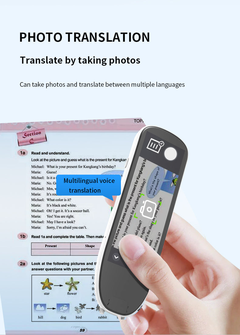 HP34The multi-functional multi-language translation pen supports scanning voice to quickly and accurately recognize text, offline translation, and long-lasting battery life.4.58（副本）