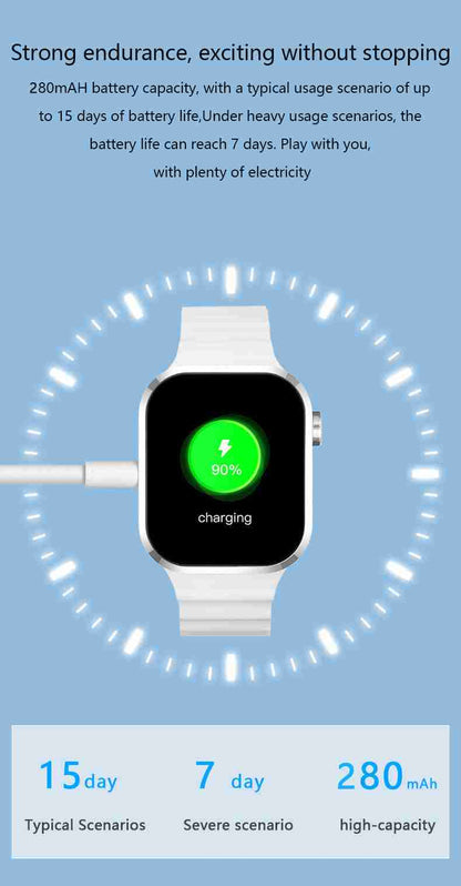 HP14 Business Smart Watch - Executive Stainless Steel Bluetooth Call Health Tracker