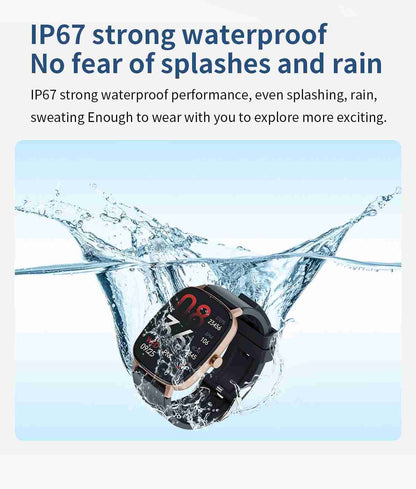 HP10 Business Smart Watch - Stainless Steel Band Rotating Dial Bluetooth Call Health Monitor