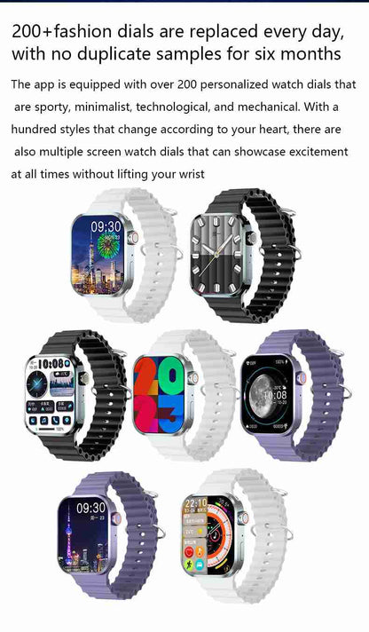 HP14 Business Smart Watch - Executive Stainless Steel Bluetooth Call Health Tracker