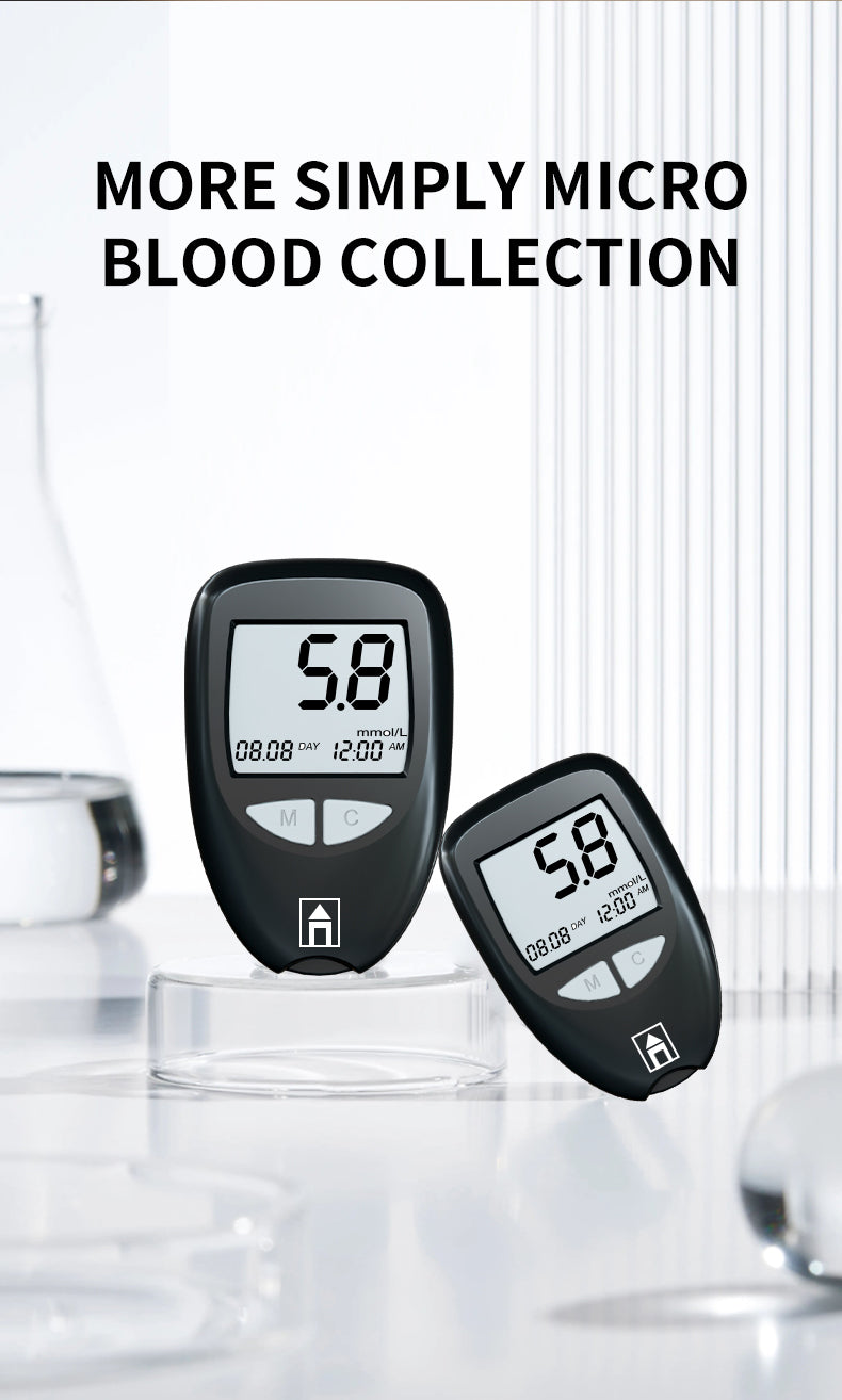 HP29The blood glucose meter has a fast test speed, a large screen for data storage, a small amount of blood collection, simple operation, accurate and fast data.