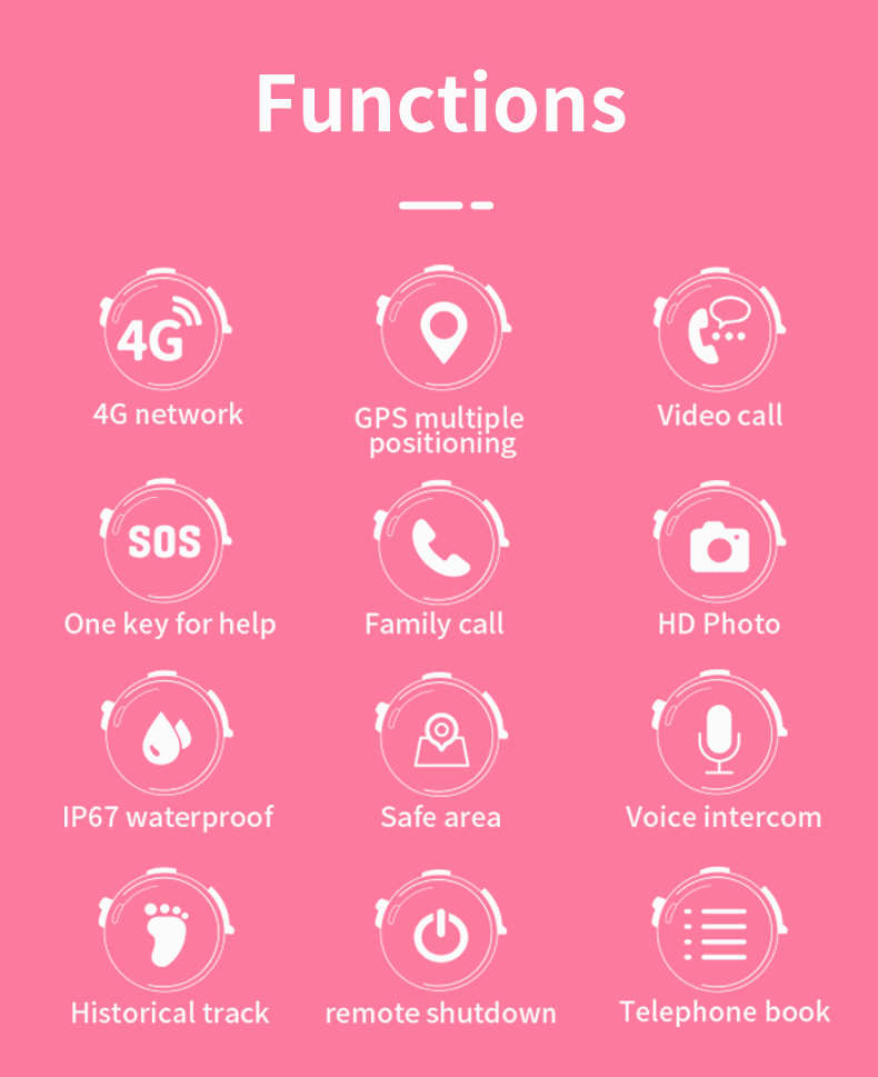 HP37 Smart products Watches, bracelets, rings, translation pens all Netcom，HD Photo，Android intelligent system   Call function：&nbsp;Voice call, video call(app)