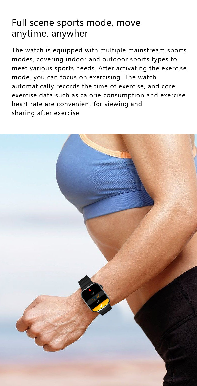 HP14Bluetooth call Heart rate monitoring,step counting,music playback