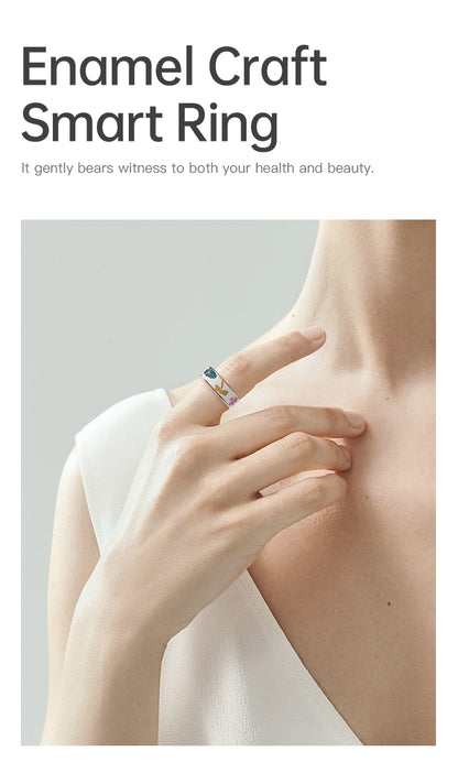 HP54 Smart Ring ,Exquisite stainless steel,Heart Rate Monitoring, Blood Oxygen Monitoring, Blood Pressure Monitoring, Step Counting, Exercise, Remote Care