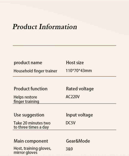 HP22 Intelligent Finger Rehabilitation Trainer - Multi-Finger Therapy Device Recovery Exercise