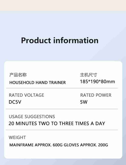 HP25 Intelligent Finger Rehabilitation Trainer - Multi-Finger Therapy Device Recovery Exercise