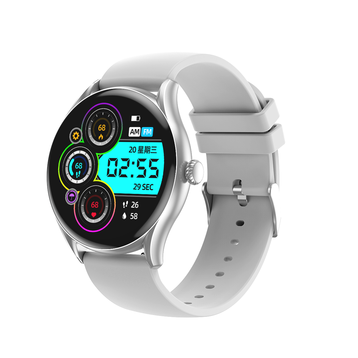 HP05 Bluetooth call Heart rate monitoring,step counting,music playback