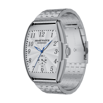 HP11 Business Smart Watch - Stainless Steel Band Rotating Dial Bluetooth Call Health Monitor