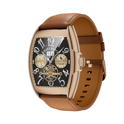 HP11 Business Smart Watch - Stainless Steel Band Rotating Dial Bluetooth Call Health Monitor