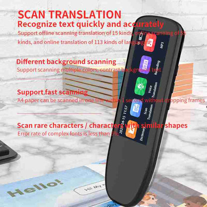 HP33 Multi-Language Translation Pen - Scanning Voice Recognition Offline Translation