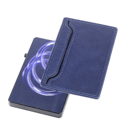 HP69 TOYFID Wallet With PU Leather Cover,Aluminum Alloy Pop Up Wallet Holder Card