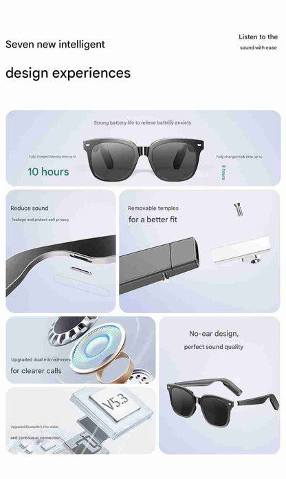 HP19 AI Smart Glasses - Photography Videography Fashion Eyewear Hands-Free Camera