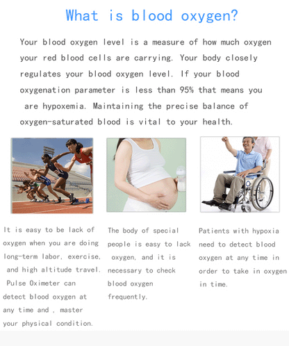 HP16 Health Monitor - Blood Oxygen Heart Rate Wellness Tracker