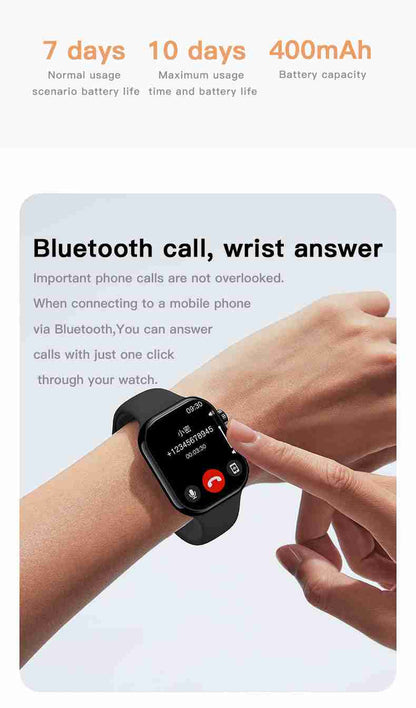 HP12 Smart Watch - Bluetooth Call Heart Rate Monitor Step Counter Music | Huang Pai