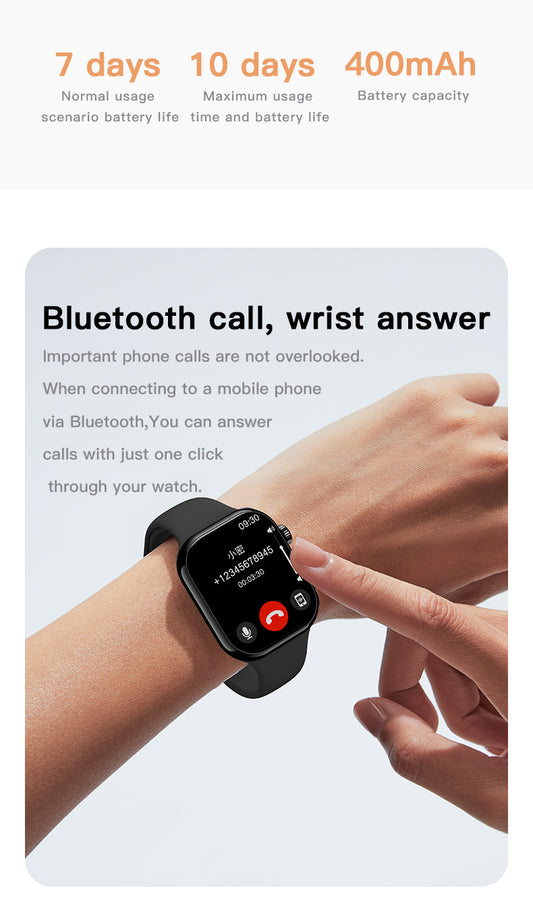 HP12Bluetooth call Heart rate monitoring,step counting,music playback