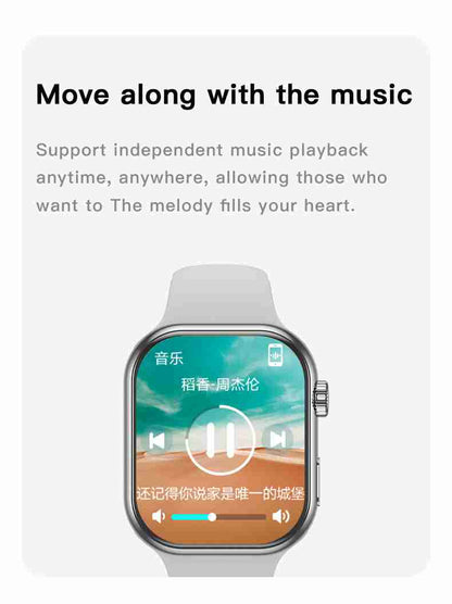 HP12 Smart Watch - Bluetooth Call Heart Rate Monitor Step Counter Music | Huang Pai